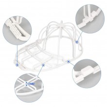 Suport Cadru SIKS Pentru Spalare Sapca Sau Palarie La Masina De Spalat, Marime Universala, Plastic, Alb Suport Cadru SIKS Pentru Spalare Sapca Sau Palarie La Masina De Spalat, Marime Universala, Plastic, Alb