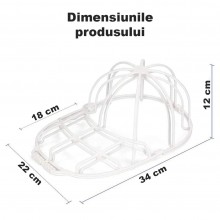 Suport Cadru SIKS Pentru Spalare Sapca Sau Palarie La Masina De Spalat, Marime Universala, Plastic, Alb Suport Cadru SIKS Pentru Spalare Sapca Sau Palarie La Masina De Spalat, Marime Universala, Plastic, Alb