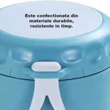 Caserola Termica SIKS Pentru Supa, Lingura Si Furculita Incluse, Interior Din Otel Inoxidabil, 750 Ml, Mini Termos Pentru Man...