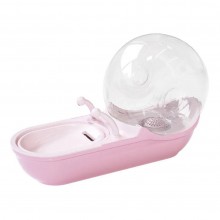 Dozator De Apa SIKS Pentru Pisici Cu Fantana Automata In Forma De Melc, USB, Ultra-silentios, 4 L, Roz
