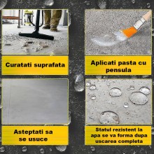 Solutie SIKS Tip Pasta Pentru Etansare Suprafete, Impermeabila, Cu Pensula Inclusa, Waterproof, 300 Grame, Transparenta