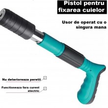 Kit Pistol Manual SIKS Pentru Fixarea Cuielor Pe Perete / Nituri, Lungime 30 cm, Calibru 7.3 cm, Pneumatic, Accesorii, Ochela... Kit Pistol Manual SIKS Pentru Fixarea Cuielor Pe Perete / Nituri, Lungime 30 cm, Calibru 7.3 cm, Pneumatic, Accesorii, Ochela...