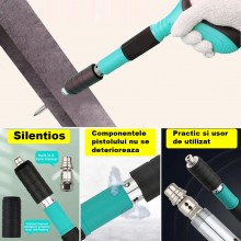 Kit Pistol Manual SIKS Pentru Fixarea Cuielor Pe Perete / Nituri, Lungime 30 cm, Calibru 7.3 cm, Pneumatic, Accesorii, Ochela... Kit Pistol Manual SIKS Pentru Fixarea Cuielor Pe Perete / Nituri, Lungime 30 cm, Calibru 7.3 cm, Pneumatic, Accesorii, Ochela...