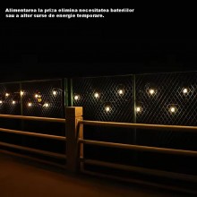 Instalatie LED EDAR Tip Ghirlanda Interior/Exterior/Gradina/Terasa, Becuri Tip Bulb, Lumina Calda, Interconectabila, 2W, Temp... Instalatie LED EDAR Tip Ghirlanda Interior/Exterior/Gradina/Terasa, Becuri Tip Bulb, Lumina Calda, Interconectabila, 2W, Temp...