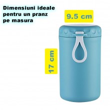 Caserola EDAR Termoizolanta Pentru Supa, Pranz, Interior Din Inox, Tip Termos, Lingura Si Furculita Incluse, Capacitate 750 m...