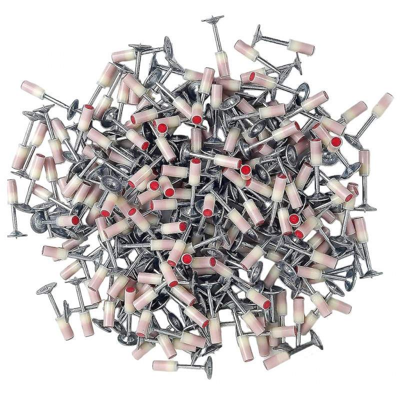 Set Cuie SIKS Tip Ciuperca Pentru Pistol, Cu Autopropulsare, 100 Bucati, 7.2 mm, Alb/Argintiu