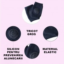 Set Protectie EDAR Pentru Copii Si Bebelusi, Bumbac, Silicon Antialunecare, Protejeaza Impotriva Zgarieturilor, 0-36 Luni, Bl...