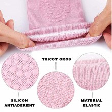 Set Protectie EDAR Pentru Copii Si Bebelusi, Bumbac, Silicon Antialunecare, Protejeaza Impotriva Zgarieturilor, 0-36 Luni, Roz