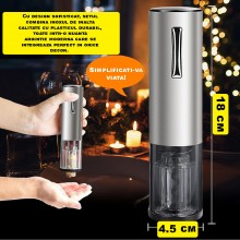 Set Cadou EDAR Pentru Vin Cu Tirbuson Electric Reincarcabil, Taietor Folie, Aerator Turnare, Dop Vacuum, Cablu USB Inclus, In... Set Cadou EDAR Pentru Vin Cu Tirbuson Electric Reincarcabil, Taietor Folie, Aerator Turnare, Dop Vacuum, Cablu USB Inclus, In...