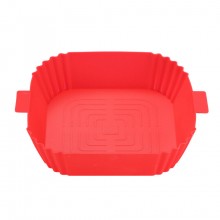 Tava Silicon EDAR, Pentru Friteuza, Prajit, Copt, Air Fryer, Rezistenta La Temperaturi Inalte, Reutilizabila, Patrata, 14 x 1...