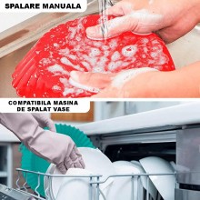 Tava Silicon EDAR, Pentru Friteuza, Prajit, Copt, Air Fryer, Rezistenta La Temperaturi Inalte, Reutilizabila, Patrata, 14 x 1...
