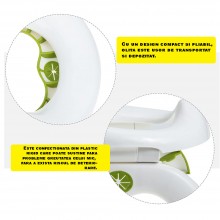 Olita 2 in 1 EDAR Pentru Calatorii, Pliabila, Reductor WC, Anti Alunecare, Cu Suport Tip Punga, 25 x 27.5 x 15 cm, Alb-Verde Olita 2 in 1 EDAR Pentru Calatorii, Pliabila, Reductor WC, Anti Alunecare, Cu Suport Tip Punga, 25 x 27.5 x 15 cm, Alb-Verde