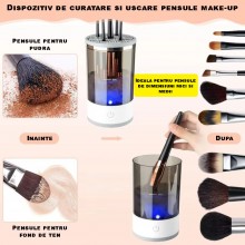 Dispozitiv Automat EDAR Cu Ultrasunete Pentru Pensulele De Machiaj, Curatare Ultrasonica, Uscare Rapida, Alimentare USB, 7000... Dispozitiv Automat EDAR Cu Ultrasunete Pentru Pensulele De Machiaj, Curatare Ultrasonica, Uscare Rapida, Alimentare USB, 7000...