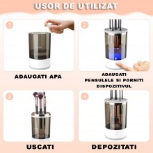 Dispozitiv Automat EDAR Cu Ultrasunete Pentru Pensulele De Machiaj, Curatare Ultrasonica, Uscare Rapida, Alimentare USB, 7000... Dispozitiv Automat EDAR Cu Ultrasunete Pentru Pensulele De Machiaj, Curatare Ultrasonica, Uscare Rapida, Alimentare USB, 7000...