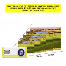 Mini Videoproiector EDAR, Portabil, Rezolutie 1080P, Distanta Maxima Focalizare 2 Metri, Compatibil Telefon, Consola Jocuri, ... Mini Videoproiector EDAR, Portabil, Rezolutie 1080P, Distanta Maxima Focalizare 2 Metri, Compatibil Telefon, Consola Jocuri, ...