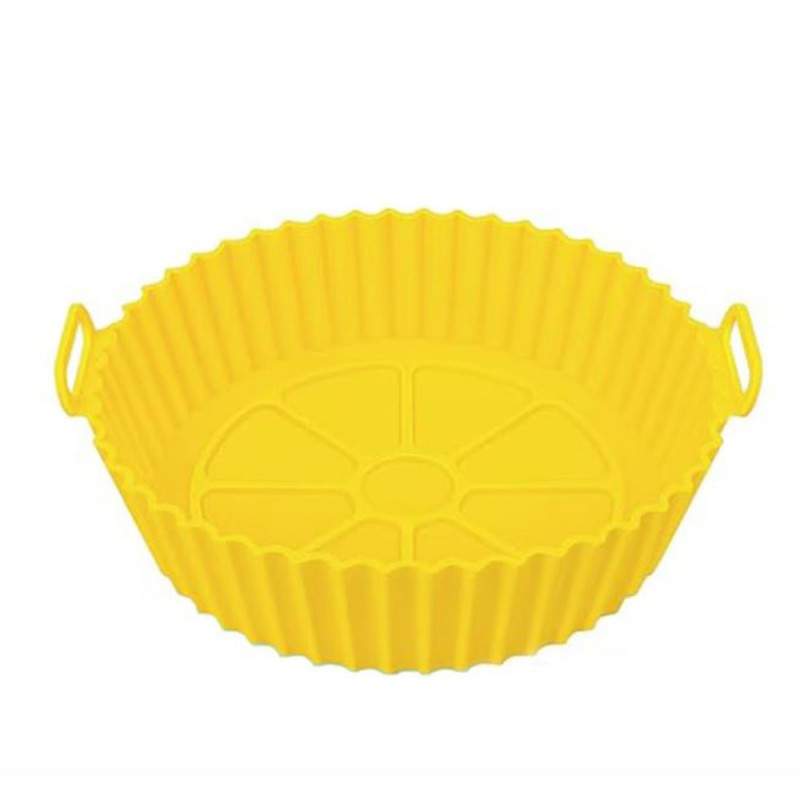 Tava Silicon EDAR, Pentru Friteuza, Prajit, Copt, Air Fryer, Rezistenta La Temperaturi Inalte, Reutilizabila, Rotunda, 16 x 1...