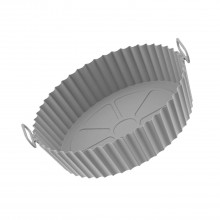Tava Silicon EDAR, Pentru Friteuza, Prajit, Copt, Air Fryer, Rezistenta La Temperaturi Inalte, Reutilizabila, Rotunda, 16 x 1...