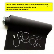 Tabla Scolara SIKS Sub Forma De Autocolant Pentru Scris Cu Creta, 45 X 200 cm, Negru Tabla Scolara SIKS Sub Forma De Autocolant Pentru Scris Cu Creta, 45 X 200 cm, Negru