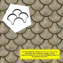 Matrita Pavaj din Beton Turnat EDAR, Tip Sablon, Efect Piatra Naturala Decorativa, Dimensiuni 51.5 x 4 x 35.5 cm, Model 13 Matrita Pavaj din Beton Turnat EDAR, Tip Sablon, Efect Piatra Naturala Decorativa, Dimensiuni 51.5 x 4 x 35.5 cm, Model 13