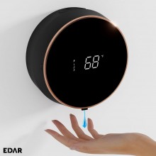 Dozator Electric Sapun EDAR Cu Senzor De Miscare, Automat, Dispenser Cu 3 Trepte Viteza, Display Temperatura Si Umiditate Amb...