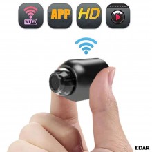 Mini Camera De Supraveghere EDAR, Tip Dispozitiv Spion, Detectie Miscare, Wireless, Aplicatie Telefon, Full HD, Vedere Noctur...