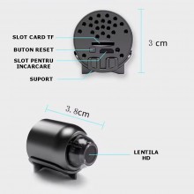 Mini Camera De Supraveghere EDAR, Tip Dispozitiv Spion, Detectie Miscare, Wireless, Aplicatie Telefon, Full HD, Vedere Noctur... Mini Camera De Supraveghere EDAR, Tip Dispozitiv Spion, Detectie Miscare, Wireless, Aplicatie Telefon, Full HD, Vedere Noctur...