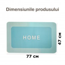 Covor de Baie Antiderapant SIKS, Model „Home”, Dreptunghiular, 77 x 47, Turcoaz Covor de Baie Antiderapant SIKS, Model „Home”, Dreptunghiular, 77 x 47, Turcoaz