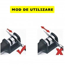 Ascutitor Manual Cutite EDAR, 2 Niveluri, Suprafata Antiaderenta, 19 x 5 x 6 cm, Negru/Rosu