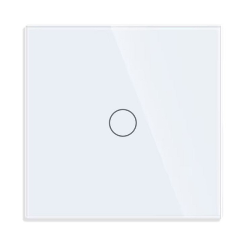 Intrerupator Lumina Cu Touch EDAR Din Sticla Securizata, De Perete, Iluminare LED, Ecran Tactil, Elegant, 1 Faza, Alb Intrerupator Lumina Cu Touch EDAR Din Sticla Securizata, De Perete, Iluminare LED, Ecran Tactil, Elegant, 1 Faza, Alb