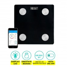 Cantar Electronic Inteligent De Baie SIKS, Din Sticla Securizata, Maxim 180 Kg, Electronic Cu Aplicatie Smart, Corporal, Digi... Cantar Electronic Inteligent De Baie SIKS, Din Sticla Securizata, Maxim 180 Kg, Electronic Cu Aplicatie Smart, Corporal, Digi...