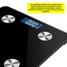 Cantar Electronic Inteligent De Baie SIKS, Din Sticla Securizata, Maxim 180 Kg, Electronic Cu Aplicatie Smart, Corporal, Digi... Cantar Electronic Inteligent De Baie SIKS, Din Sticla Securizata, Maxim 180 Kg, Electronic Cu Aplicatie Smart, Corporal, Digi...