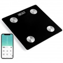 Cantar Smart Corporal EDAR, Electronic, Cu Afisaj Digital, Din Sticla Securizata, Antiderapant, Aplicatie Telefon, Kg/Lb/St, ...