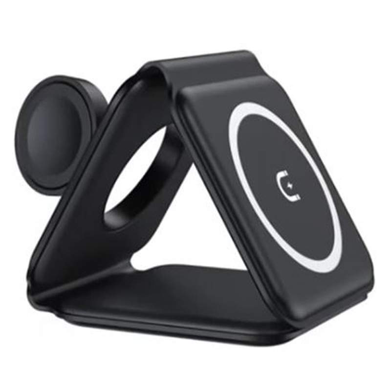 Incarcator Wireless Multifunctional EDAR Cu Incarcare Rapida, 3 in 1, Pliabil, Magnetic, Portabil, Compatibilitate Universala...
