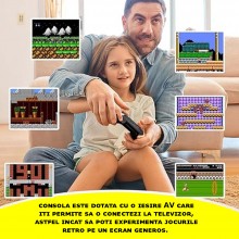 Consola Retro Jocuri Video Portabila EDAR, 520 Jocuri Incorporate, Display Rezolutie 320x240, Iesire AV, Conectare Televizor,... Consola Retro Jocuri Video Portabila EDAR, 520 Jocuri Incorporate, Display Rezolutie 320x240, Iesire AV, Conectare Televizor,...
