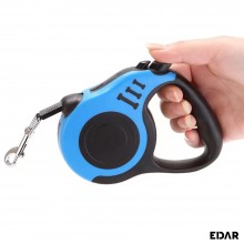Lesa Automata Retractabila EDAR, Flexibila, Maner Ergonomic, Buton Blocare/Deblocare, Rezistenta, Max 20kg, Pentru Caini De T...