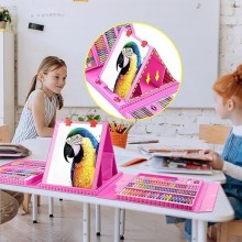 Set Pictura, Desen, Arte Plastice SIKS Pentru Copii, 208 Piese, Creioane, Carioci, Acuarele, Trusa Compartimentata, Prindere ... Set Pictura, Desen, Arte Plastice SIKS Pentru Copii, 208 Piese, Creioane, Carioci, Acuarele, Trusa Compartimentata, Prindere ...
