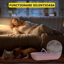 Fantana Automata EDAR pentru Pisici, Ultra-Silentioasa, Forma de Melc, 4L, Alimentare USB, Roz Fantana Automata EDAR pentru Pisici, Ultra-Silentioasa, Forma de Melc, 4L, Alimentare USB, Roz