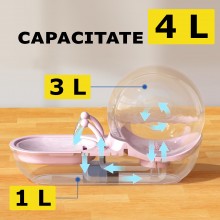 Fantana Automata EDAR pentru Pisici, Ultra-Silentioasa, Forma de Melc, 4L, Alimentare USB, Roz Fantana Automata EDAR pentru Pisici, Ultra-Silentioasa, Forma de Melc, 4L, Alimentare USB, Roz