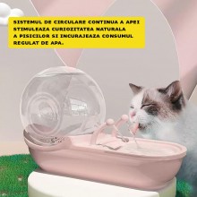 Fantana Automata EDAR pentru Pisici, Ultra-Silentioasa, Forma de Melc, 4L, Alimentare USB, Roz Fantana Automata EDAR pentru Pisici, Ultra-Silentioasa, Forma de Melc, 4L, Alimentare USB, Roz