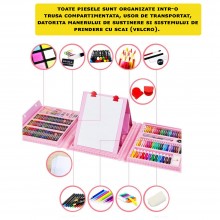 Set EDAR de Pictura si Desen Cu 208 Piese Pentru Copii, Carioci, Creioane Colorate Si Cerate, Creioane Pastel, Acuarele Si Al... Set EDAR de Pictura si Desen Cu 208 Piese Pentru Copii, Carioci, Creioane Colorate Si Cerate, Creioane Pastel, Acuarele Si Al...