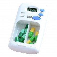 Cutie EDAR Depozitare Medicamente, Portabila, Ideala Pentru Organizare Si Transport, Ceas Si Alarma Pentru Atentionare Ora, S...