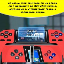 Consola Retro Jocuri Video Portabila EDAR, 520 Jocuri Incorporate, Display Rezolutie 320x240, Iesire AV, Conectare Televizor,... Consola Retro Jocuri Video Portabila EDAR, 520 Jocuri Incorporate, Display Rezolutie 320x240, Iesire AV, Conectare Televizor,...