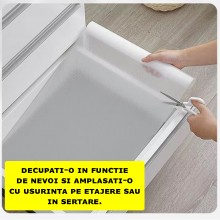 Folie SIKS Pentru Protectie Sertare, Rafturi, Etajere, Material Impermeabil, 45 x 150 cm, Alb Folie SIKS Pentru Protectie Sertare, Rafturi, Etajere, Material Impermeabil, 45 x 150 cm, Alb