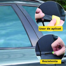 Banda Adeziva Carbon SIKS pentru Protectie si Tuning Auto, Impermeabila, Rezistenta, 5m x 5cm Banda Adeziva Carbon SIKS pentru Protectie si Tuning Auto, Impermeabila, Rezistenta, 5m x 5cm