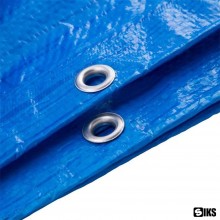 Prelata SIKS cu Inele, Impermeabila, Protectie UV, Lungime 4 m, Latime 5 m, Culoare Albastru