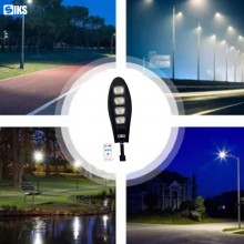 Lampa Solara Stradala Sau Gradina SIKS, Panou Solar Incorporat, Exterior, 168 LED SMD, Lumina Neutra, Control Telecomanda, Se...