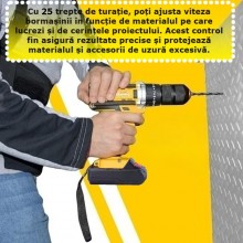 Kit Trusa Scule Profesionala SIKS Cu Bormasina Fara Fir, Pentru Gaurit Si Insurubat, 2 Acumulatori Inclusi de 36V, Formata di... Kit Trusa Scule Profesionala SIKS Cu Bormasina Fara Fir, Pentru Gaurit Si Insurubat, 2 Acumulatori Inclusi de 36V, Formata di...