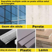 Set De 6 Burghie SIKS Cu Pas HSS titan, 3 Burghie Conice Si 3 Burghie Zimtate, Pentru Folosirea In Trepte Sau Prin Rasucire, ... Set De 6 Burghie SIKS Cu Pas HSS titan, 3 Burghie Conice Si 3 Burghie Zimtate, Pentru Folosirea In Trepte Sau Prin Rasucire, ...