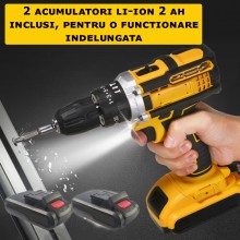 Trusa Profesionala Multifunctionala EDAR Cu Bormasina Fara Fir, 119 Piese, Pentru Reparatii, Constructii, Bricolaj, Gaurit, I... Trusa Profesionala Multifunctionala EDAR Cu Bormasina Fara Fir, 119 Piese, Pentru Reparatii, Constructii, Bricolaj, Gaurit, I...