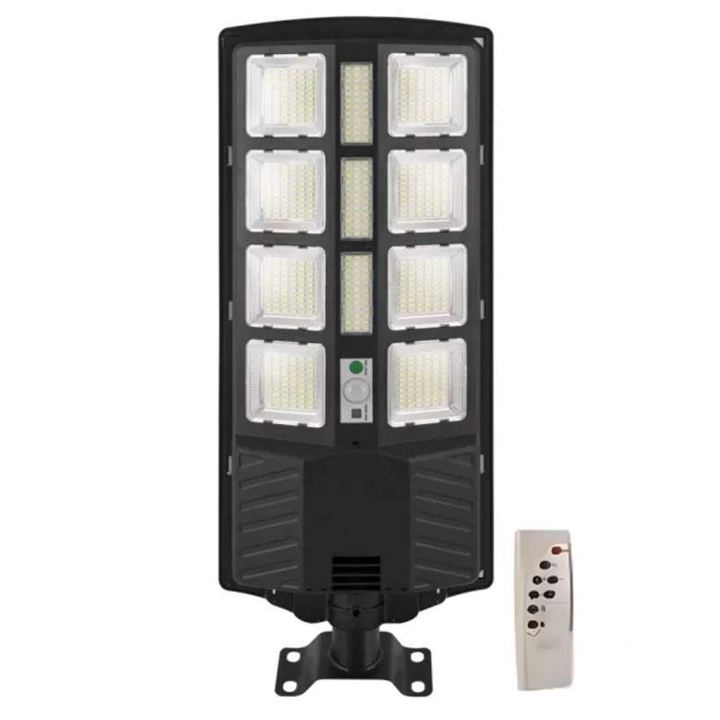 Lampa Solara Stradala Sau Gradina SIKS Cu Panou Solar Incorporat, De Exterior / Stalp, 380 LED SMD, Lumina Neutra, Control Di...